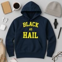 Black As Hail Yellow College Logo Hoodie thumb 3
