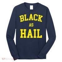 Black As Hail Yellow College Logo Long Sleeve Shirt thumb 0