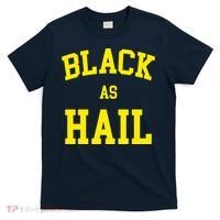 Black As Hail Yellow College Logo T-Shirt thumb 0
