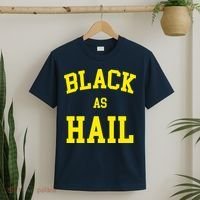 Black As Hail Yellow College Logo T-Shirt thumb 2