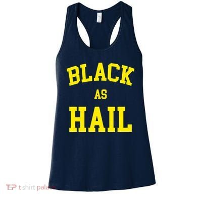 Black As Hail Yellow College Logo Women's Tank Top