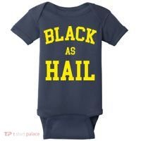 Black As Hail Yellow College Logo Baby Bodysuit thumb 0
