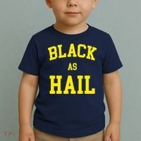 Black As Hail Yellow College Logo Toddler T-Shirt thumb 2