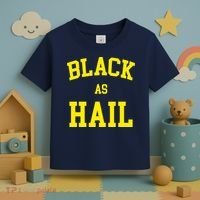 Black As Hail Yellow College Logo Toddler T-Shirt thumb 3