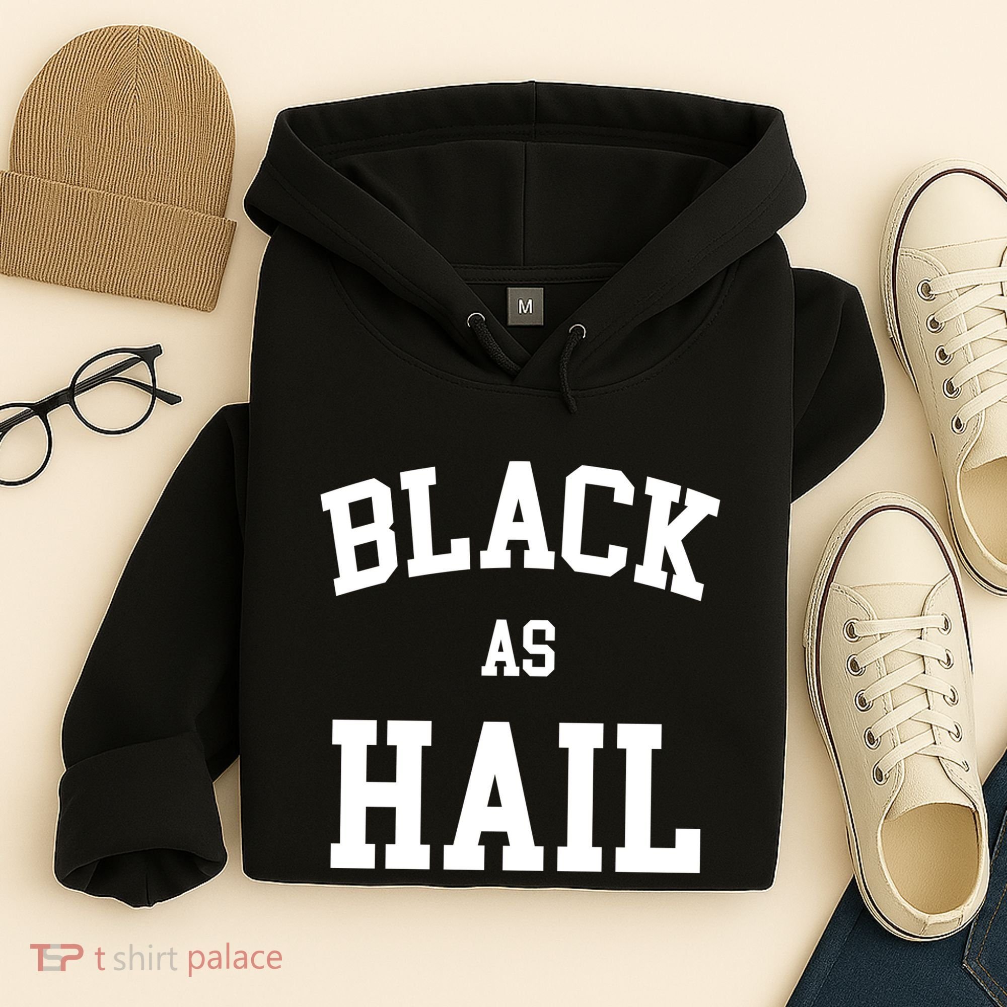 Black As Hail Pride Logo Hoodie