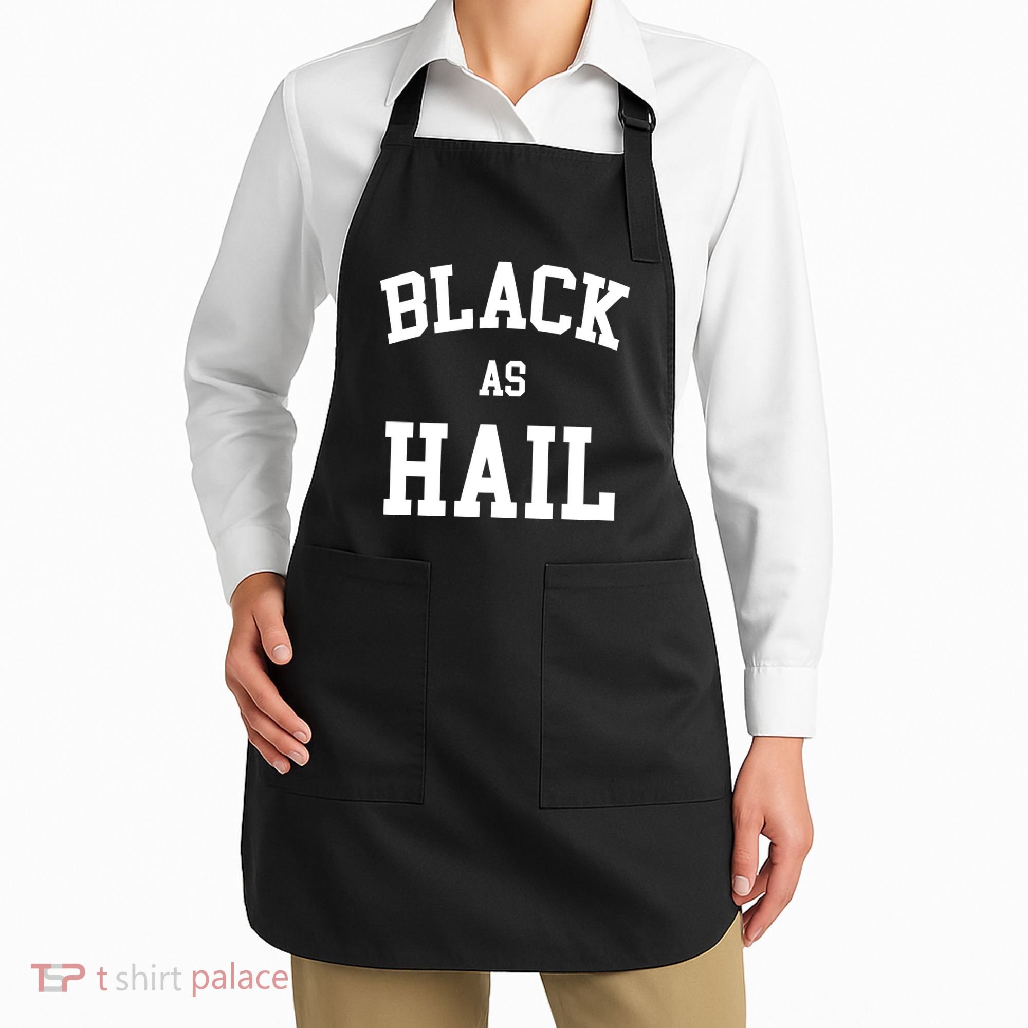 Black As Hail Pride Logo Apron