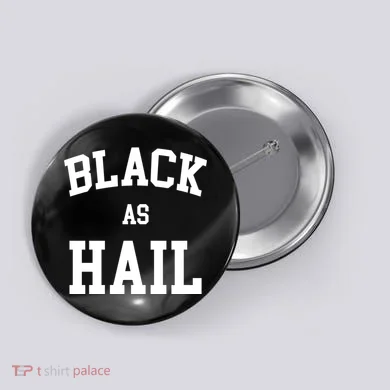 Black As Hail Pride Logo Button