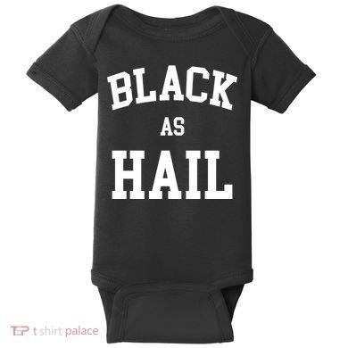 Black As Hail Pride Logo Baby Bodysuit