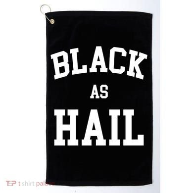 Black As Hail Pride Logo Golf Towel
