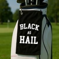 Black As Hail Pride Logo Golf Towel thumb 2