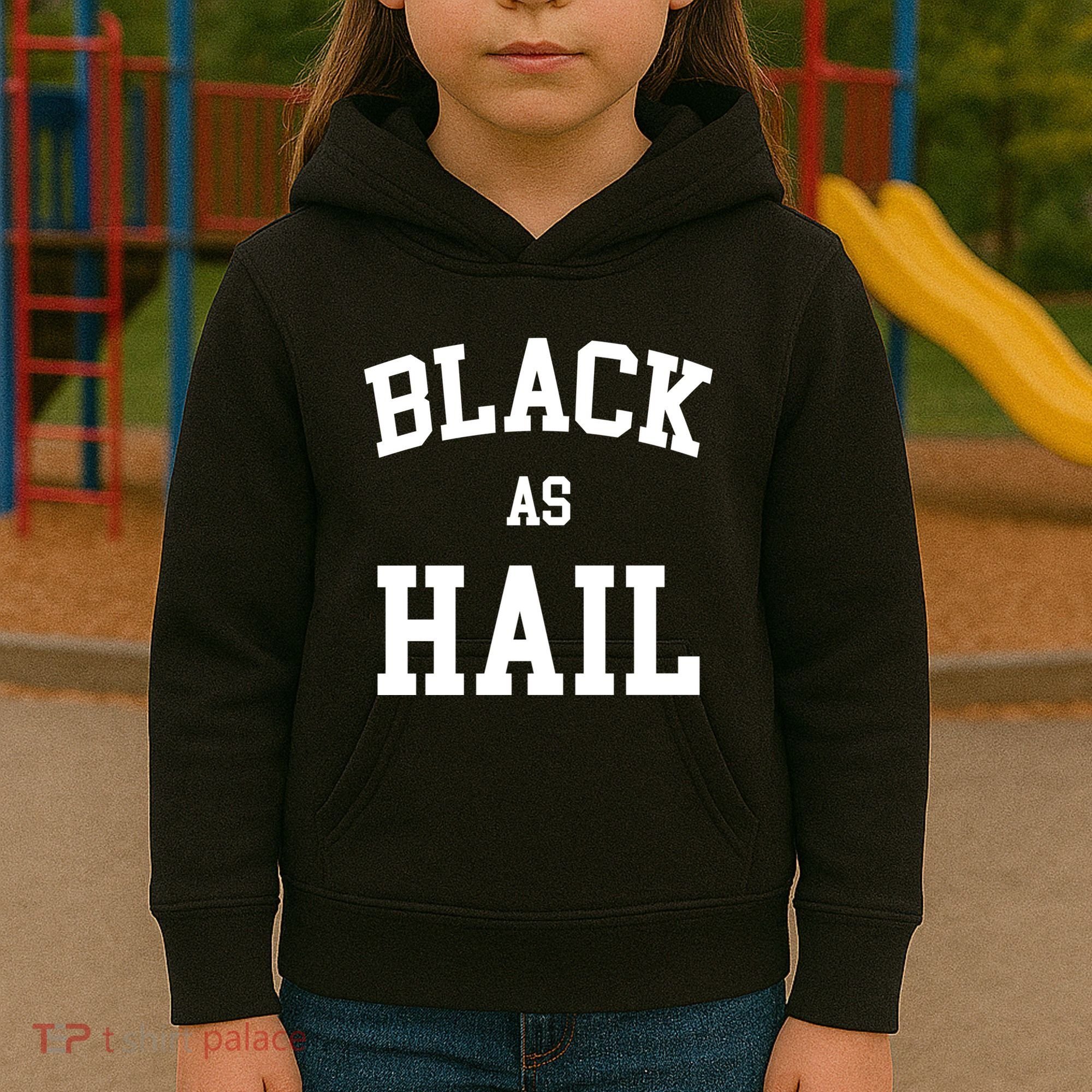 Black As Hail Pride Logo Kids Hoodie
