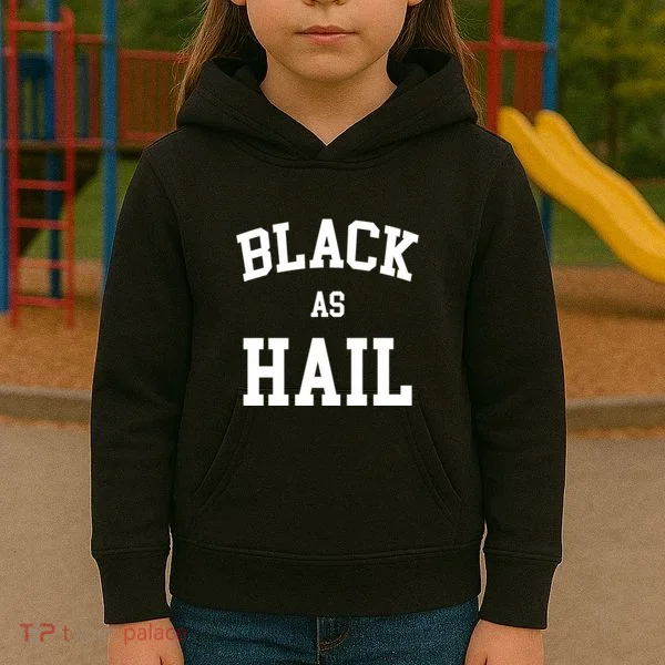 Black As Hail Pride Logo Kids Hoodie