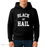 Black As Hail Pride Logo Kids Hoodie thumb 4