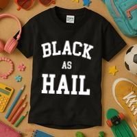 Black As Hail Pride Logo Kids T-Shirt thumb 3