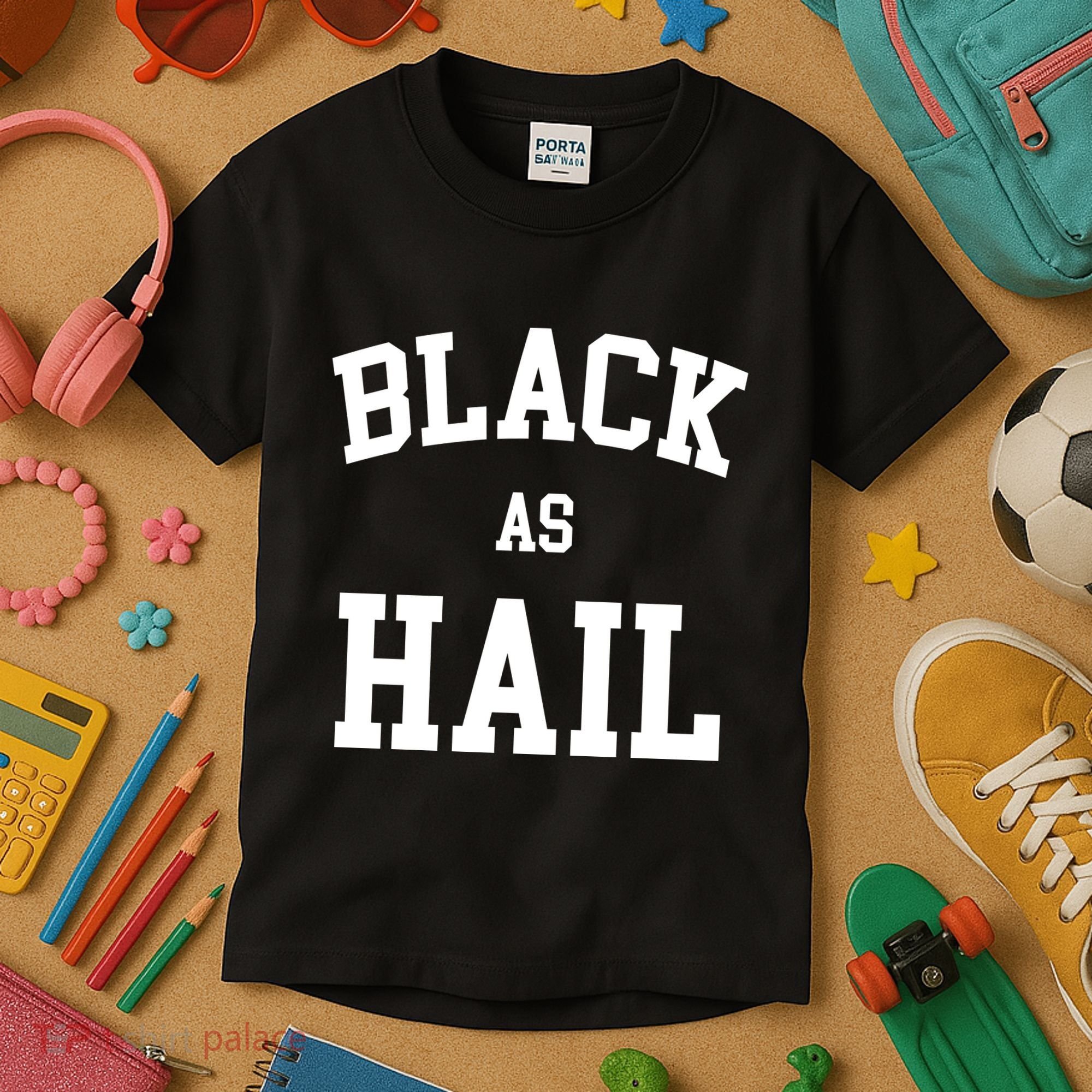 Black As Hail Pride Logo Kids T-Shirt