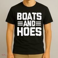 Boats and Hoes Boating Sailing Cruising Boat Captain T-Shirt thumb 3