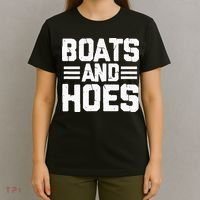 Boats and Hoes Boating Sailing Cruising Boat Captain T-Shirt thumb 4