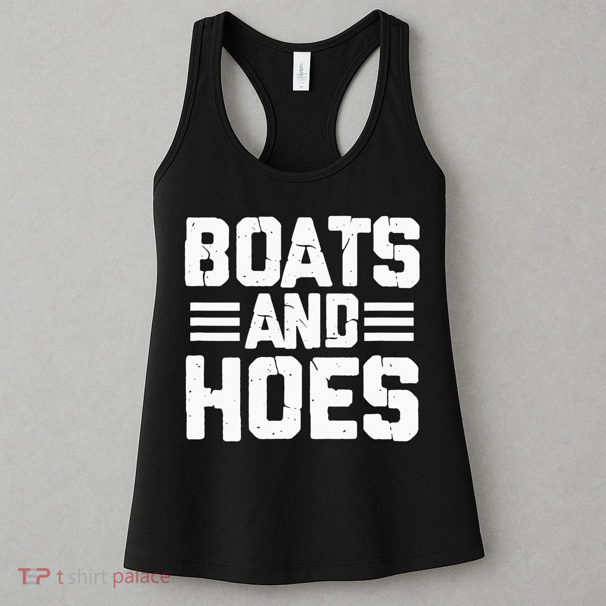 Boats and Hoes Boating Sailing Cruising Boat Captain Women's Tank Top