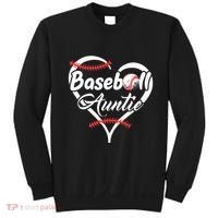 Baseball Aunt Heart Proud Baseball Auntie Sweatshirt thumb 0
