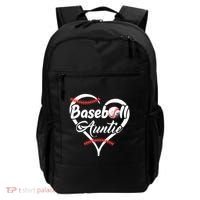 Baseball Aunt Heart Proud Baseball Auntie Backpack thumb 0