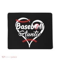 Baseball Aunt Heart Proud Baseball Auntie Mousepad thumb 0