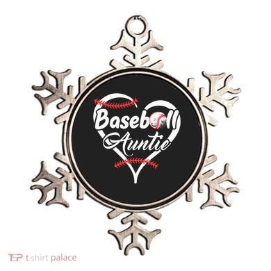 Baseball Aunt Heart Proud Baseball Auntie Ornament