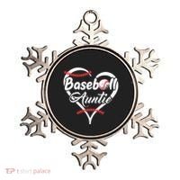 Baseball Aunt Heart Proud Baseball Auntie Ornament thumb 0