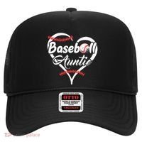 Baseball Aunt Heart Proud Baseball Auntie Hat thumb 0