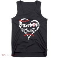 Baseball Aunt Heart Proud Baseball Auntie Tank Top thumb 0
