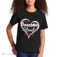 Baseball Aunt Heart Proud Baseball Auntie Kids T-Shirt thumb 2