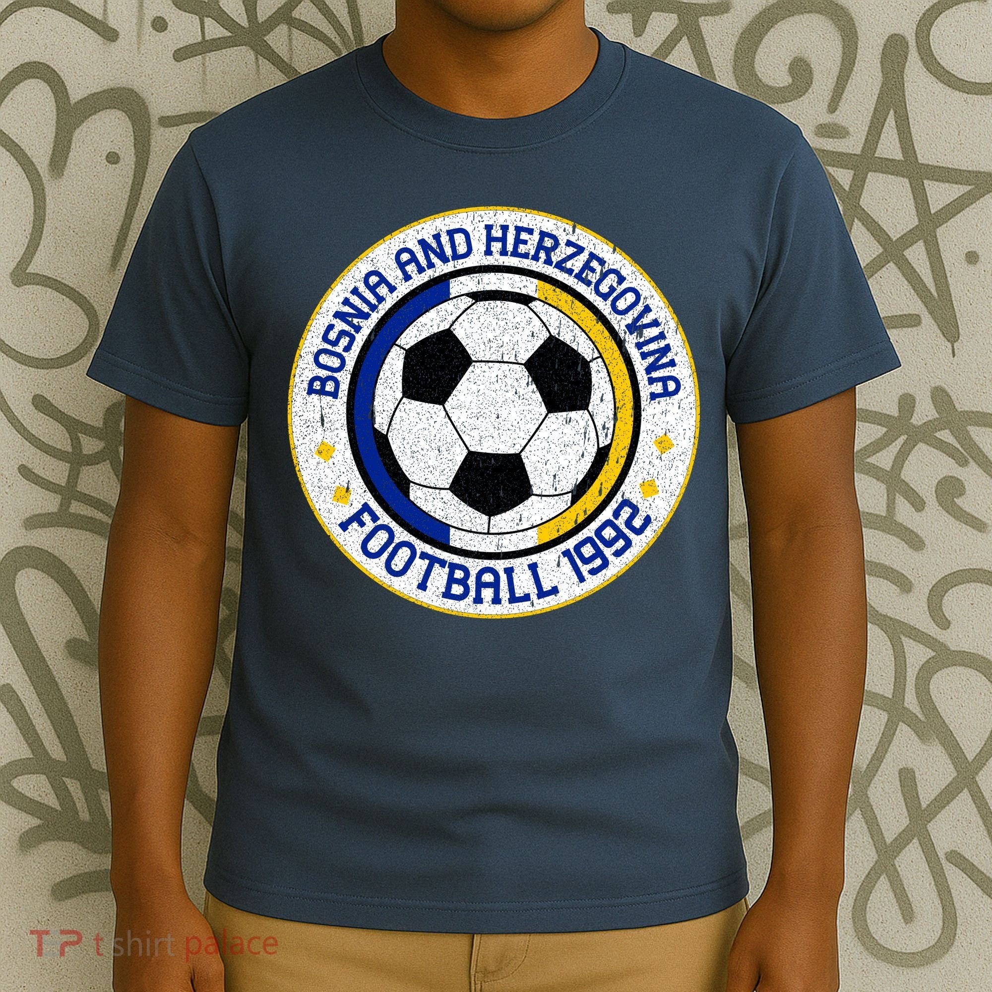 Bosnia And Herzegovina Football Vintage 1992 T-Shirt