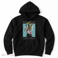 Breathe And Heal Floral Hoodie thumb 0