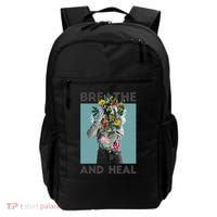 Breathe And Heal Floral Backpack thumb 0