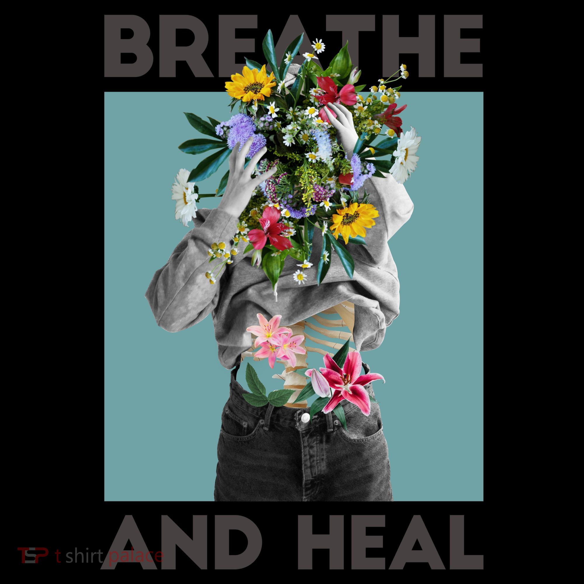 Breathe And Heal Floral Women's Hoodie