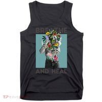 Breathe And Heal Floral Tank Top thumb 0