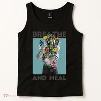 Breathe And Heal Floral Tank Top thumb 2