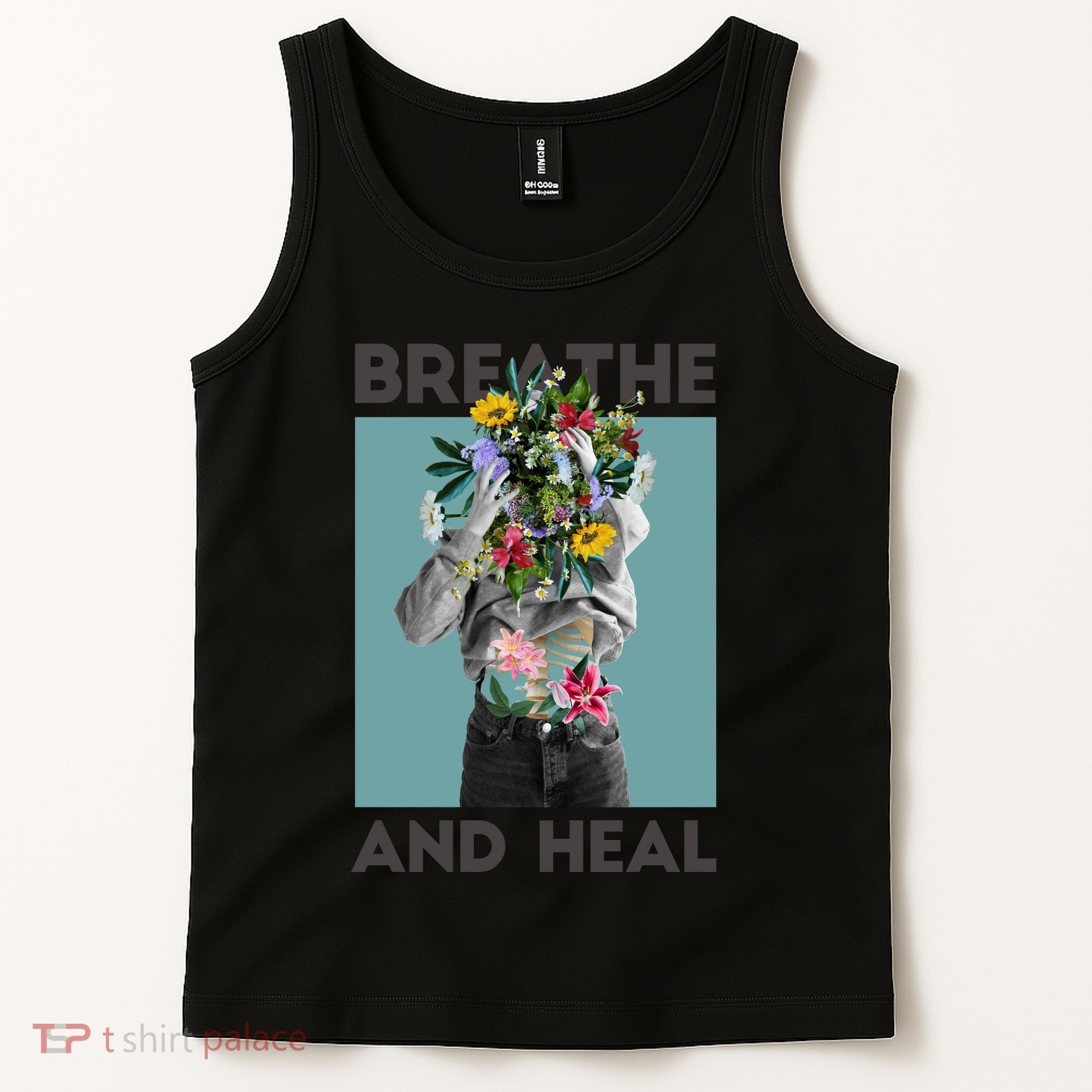 Breathe And Heal Floral Tank Top