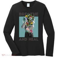 Breathe And Heal Floral Women's Long Sleeve Shirt thumb 0