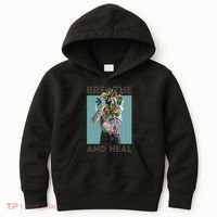 Breathe And Heal Floral Kids Hoodie thumb 0