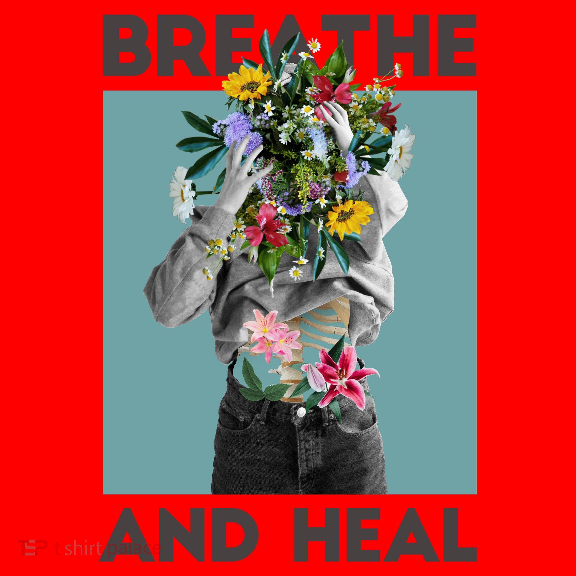 Breathe And Heal Floral Santa Hat