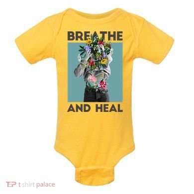 Breathe And Heal Floral Baby Bodysuit