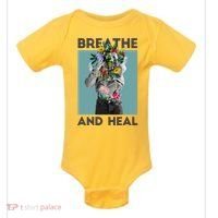 Breathe And Heal Floral Baby Bodysuit thumb 0