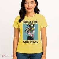 Breathe And Heal Floral Women's T-Shirt thumb 4