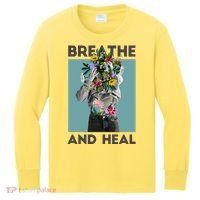 Breathe And Heal Floral Kids Long Sleeve Shirt thumb 0