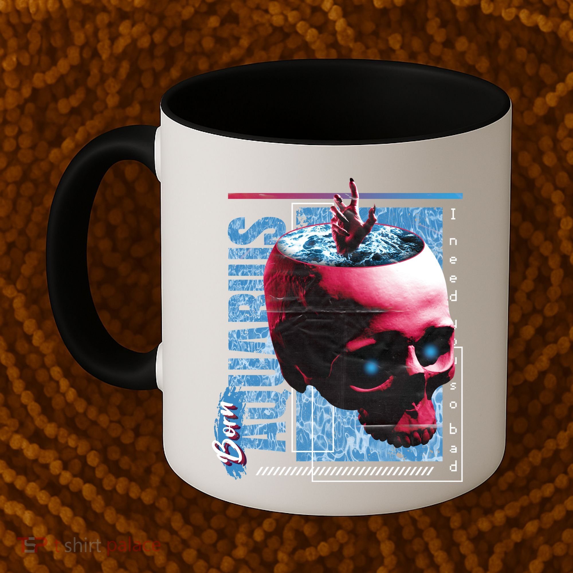 Born Aquarius Horoscope Coffee Mug