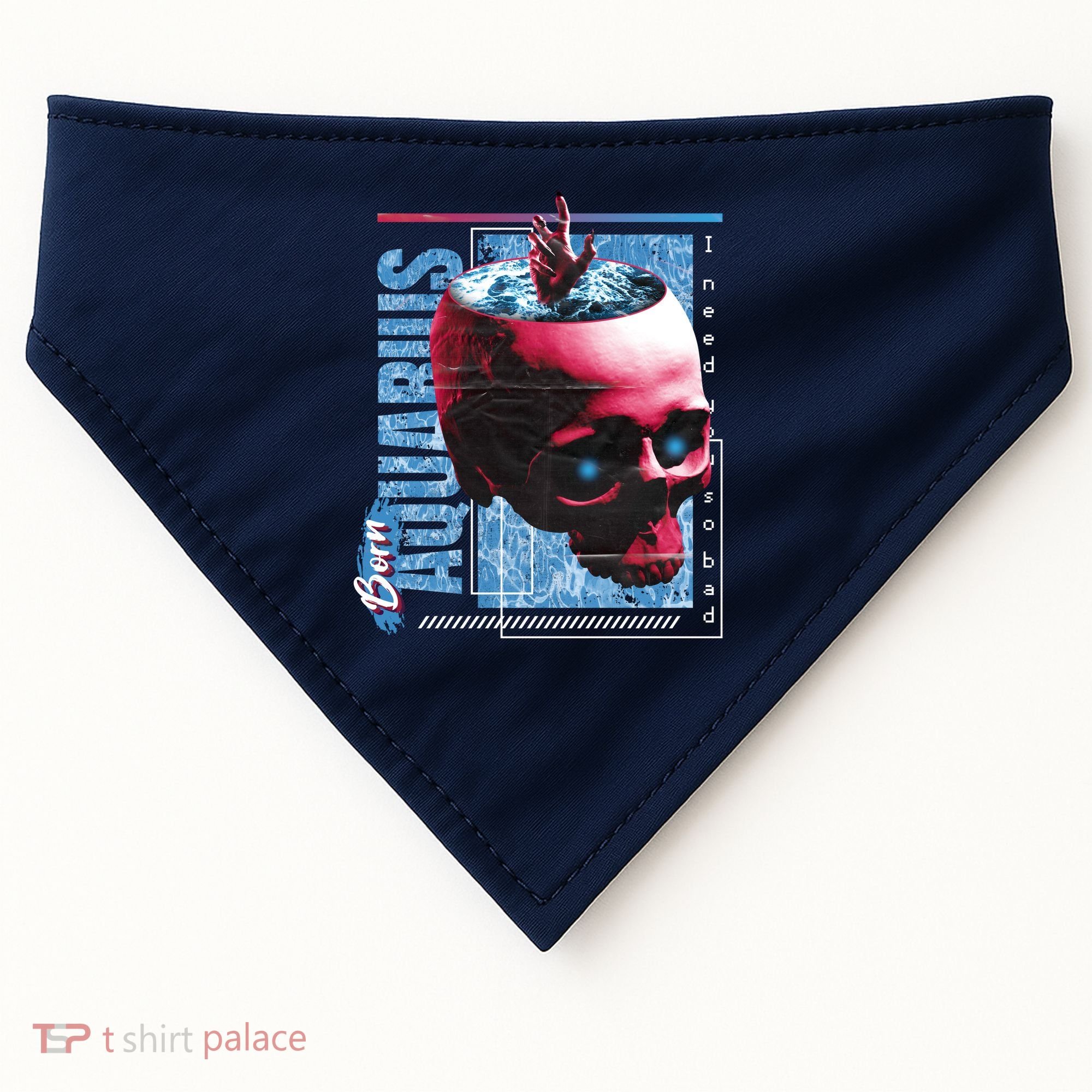 Born Aquarius Horoscope USA-Made Doggie Bandana