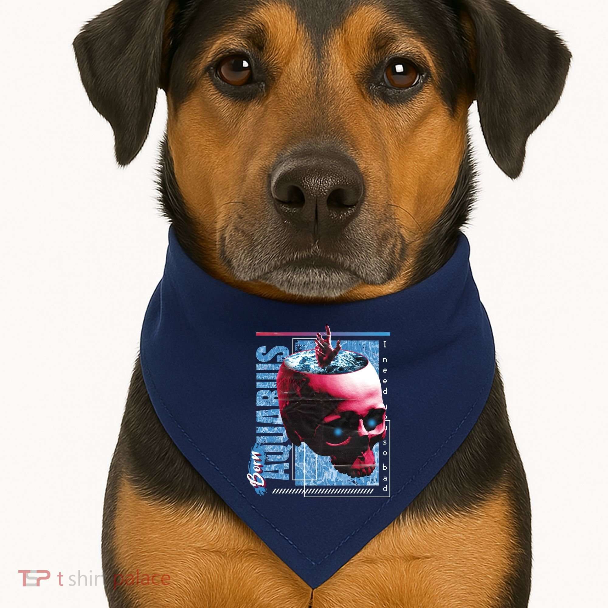 Born Aquarius Horoscope USA-Made Doggie Bandana