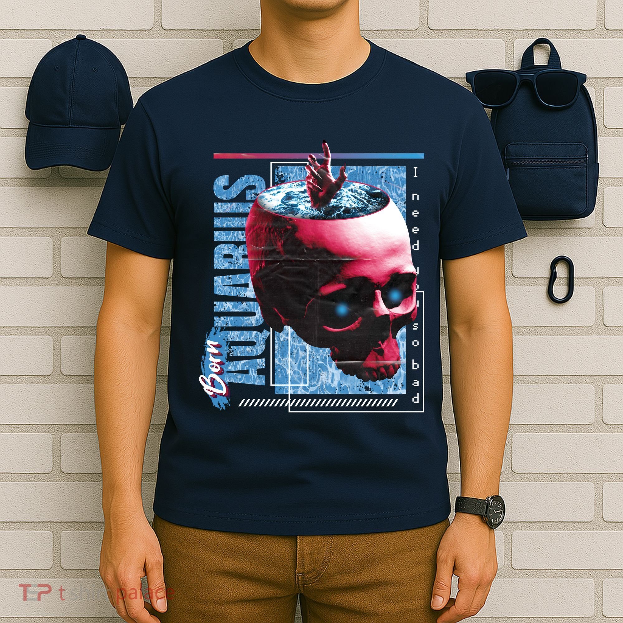 Born Aquarius Horoscope T-Shirt