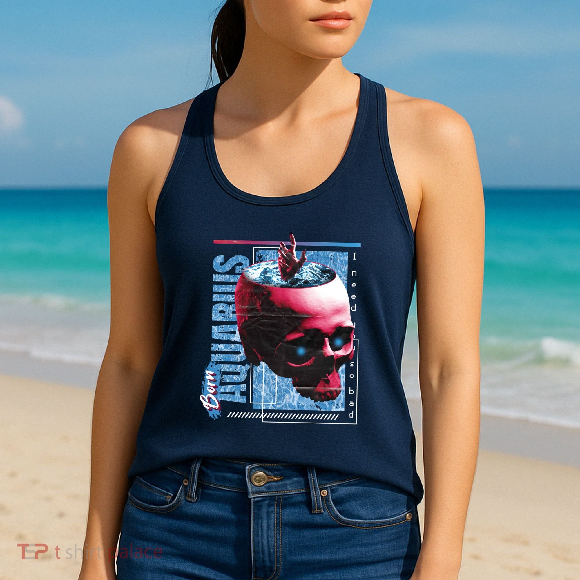 Born Aquarius Horoscope Women's Tank Top