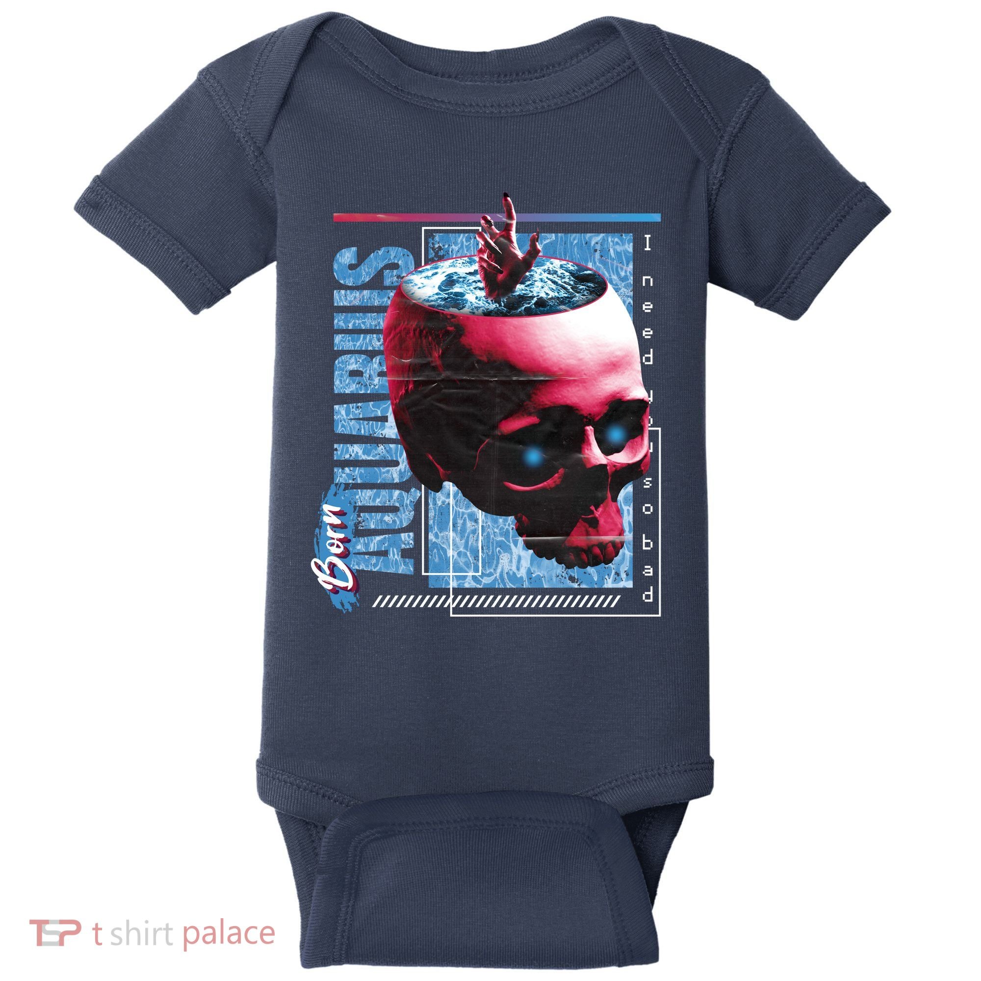 Born Aquarius Horoscope Baby Bodysuit